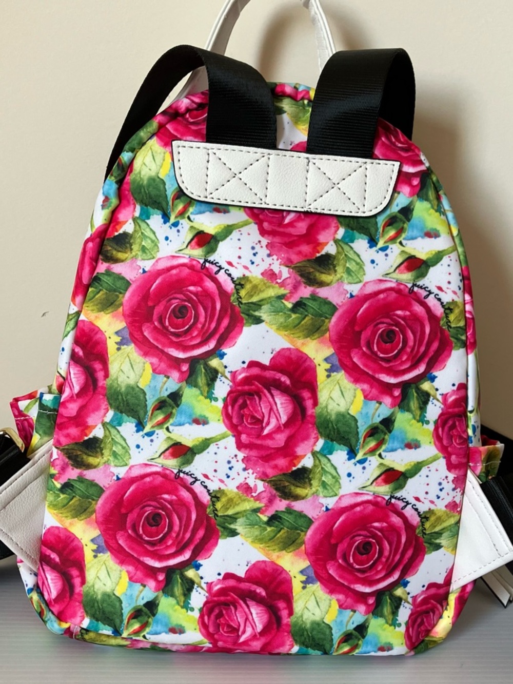 Juicy Couture Rosie White Multi Floral Rose Mini Backpack - Picture 8 of 9